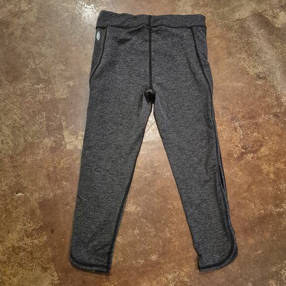 Free People Movement Infinity Leggings Women Large Gray Black Crop Yoga Active - Picture 3 of 10